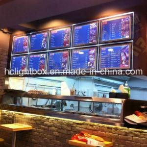 Import Acrylic Photo Frame Slim Light Box for Menu Board