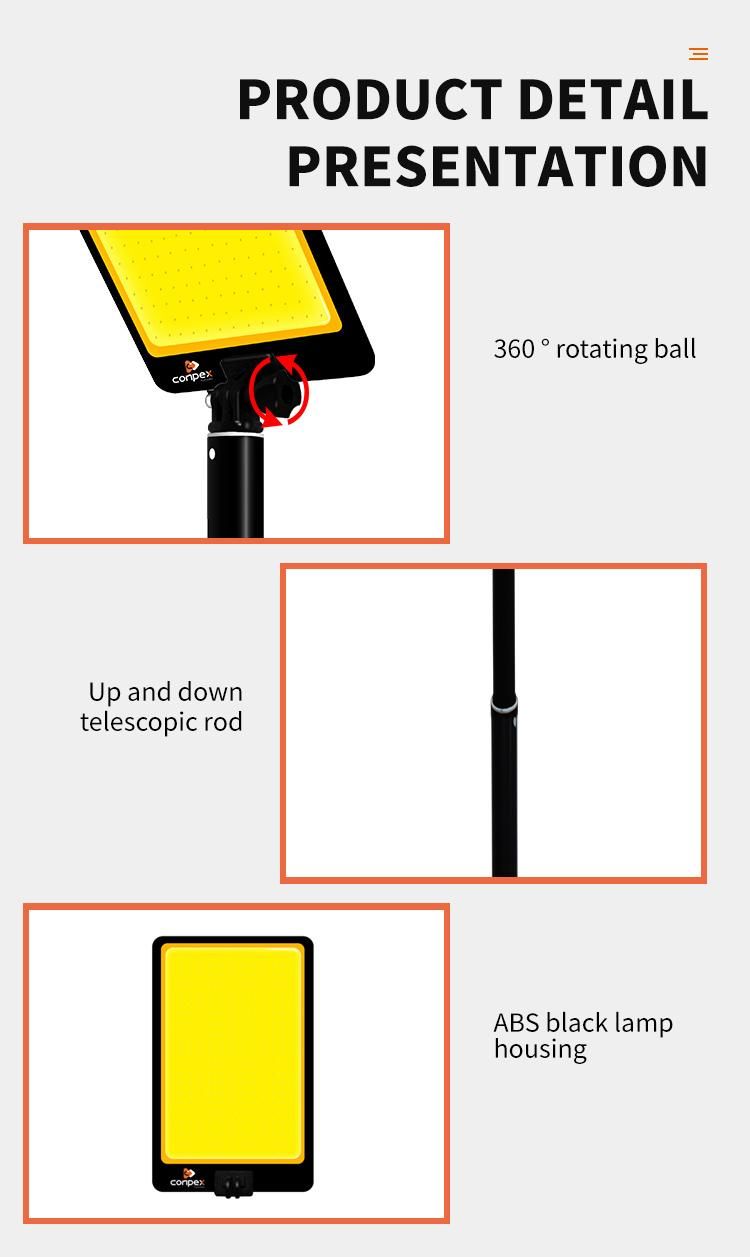 Fr-24 Conpex LED Outdoor Portable Multifunctional Camping Light on Pole Warm White Camp Light