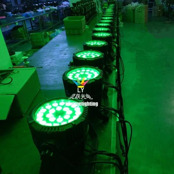 IP65 DMX Stage 24X18W Waterproof Outdoor LED PAR Can Light