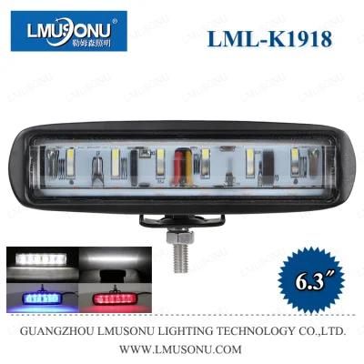 New White/Blue/Red LED Work Light 6.3 Inch 27W K1918 for Car Auto