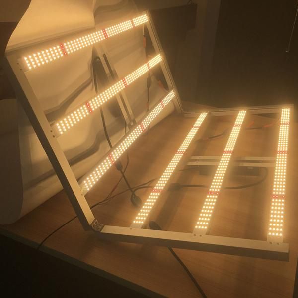 Foldable Full Spectrum 640W Samsung Lm301h Lm301b W/UV/IR Indoor Greenhouse Strip Bar Dimmable LED Grow Light with 6 Bars for Cann Medical Plant