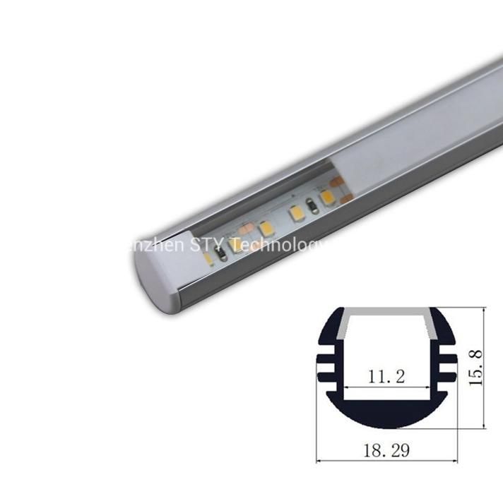 Surface Mount Aluminum LED Linear Shelf Lighting in Round Shape J-1612