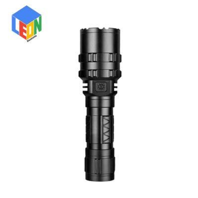 High Power Rechargeable Zoom in and Zoom out Outdoor Camping Searching Aluminum LED Flashlight