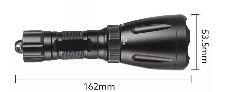 650lumen LED Aluminum Dual Function Driving Flashlight