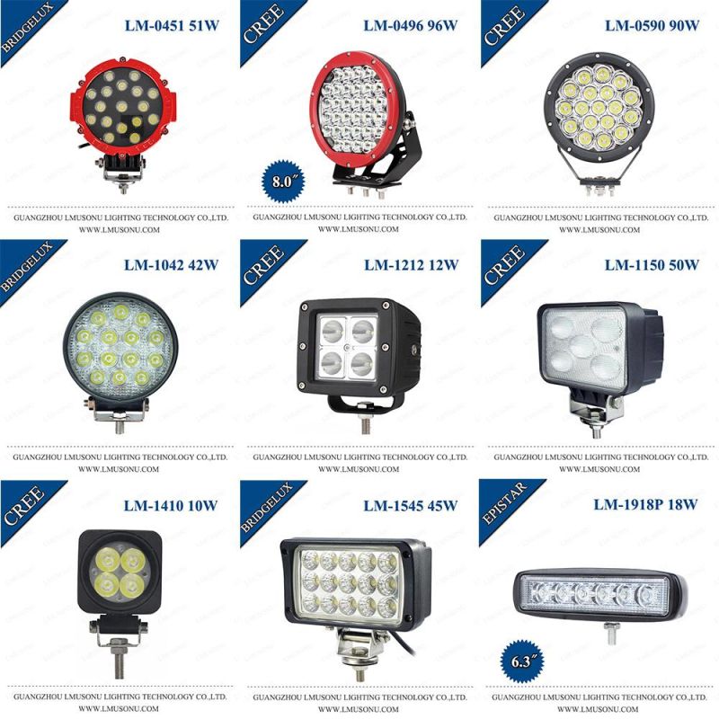 Lmusonu Car Lamp 0803 New LED Work Light 5.0 Inch 60W 5000lm 9-32V Spot Flood Beam