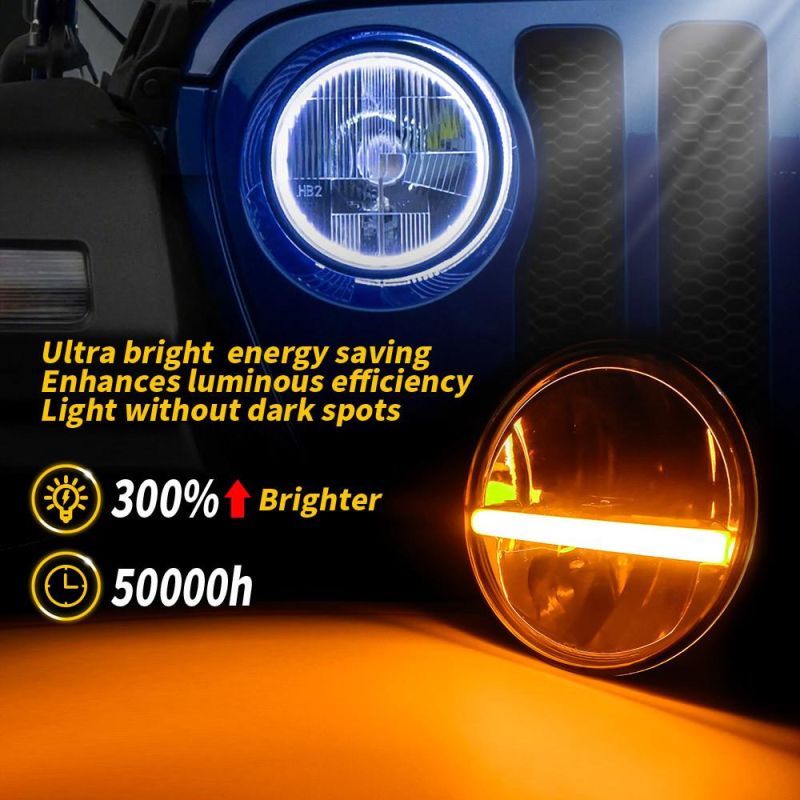 Dxz High-Quality 7inch Motorcycle LED Light Reflector with Aperture Harleys Daymaker LED Lamp Headlight for Jeeps Truck Motorcycle