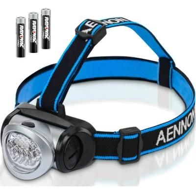 Mini Headlamp Flashlight with Red LED Light Super Bright Lightweight &amp; Comfortable Easy to Use Headlight