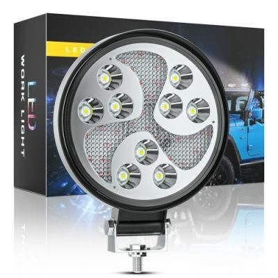 Dxz Dual Color Round 4 Inch 3030 30SMD Flash Jeep LED Work Light for ATV UTV DRL Strobe Light LED Factory