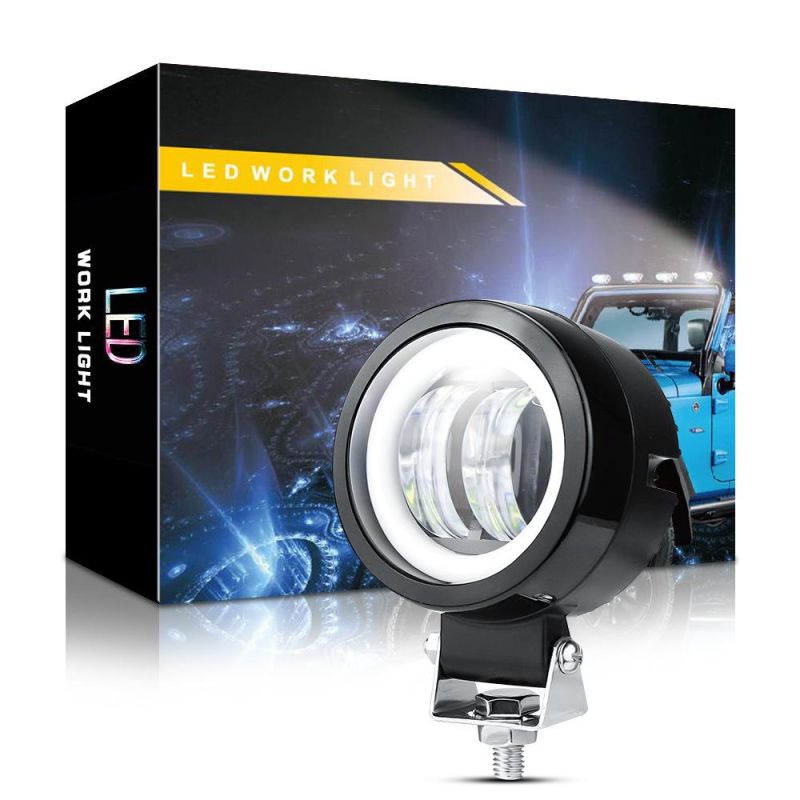 Dxz 3 Inch 7D 20W Round Motorcycle Spotlight with Aperture LED Maintenance Light Daytime Running Light Car LED Work Light