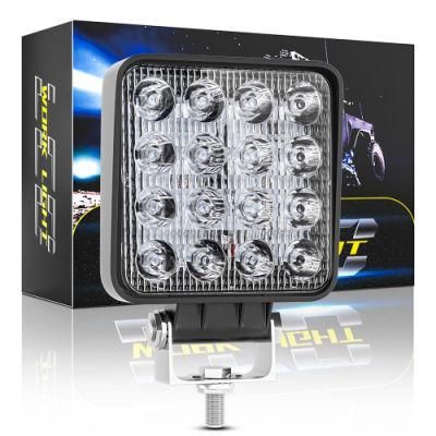 Dxz 4inch 16 Lights 48W 50mm off Road Car 4WD Truck Tractor Boat Trailer 4X4 LED Work Lamp 24V 12V Spot LED Light Bar