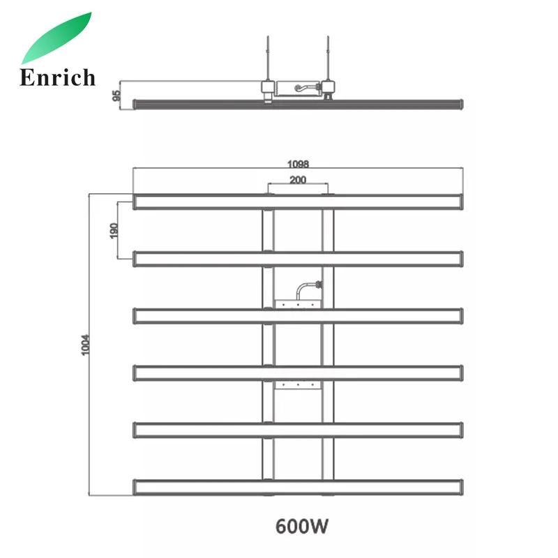 Full Spectrum Waterproof LED Grow Light 300W 600W 1000W for Medical Seedling/Tomato Plant Growing