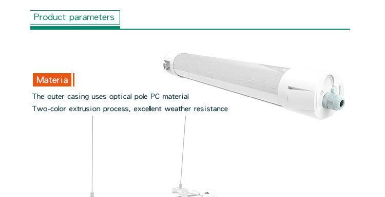 China Suppliers IP65 Waterproof 50W 60W LED Triproof Batten Tube Tri-Proof Light