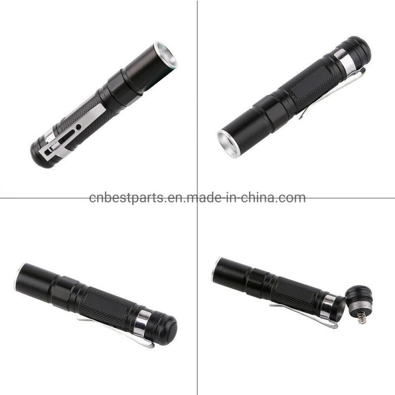 Wholesale Portable Camping Torch Lamp Mini AAA Battery Power LED Torch Light Zoomable Hunting Fishing Camping LED Flashlight