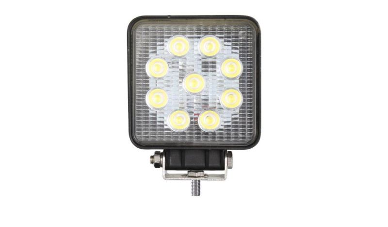 Ultra Durable Spot/Flood Square 4" 27W Epistar LED Auto Light for Marine Offroad Truck 4X4