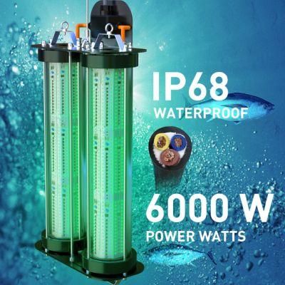 6000W High Efficiency IP68 Lure Attracting Underwater LED Fishing Light