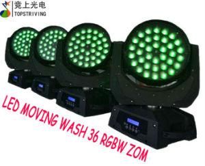 36*10W RGBW 4 in 1 Zoom LED Moving Wash
