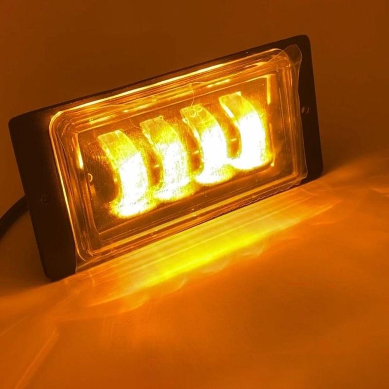 60W Super Bright 4X6 Inch Rectangle 24V 12V Truck off Road ATV Boat LED Chip LED Fog Driving Work Light