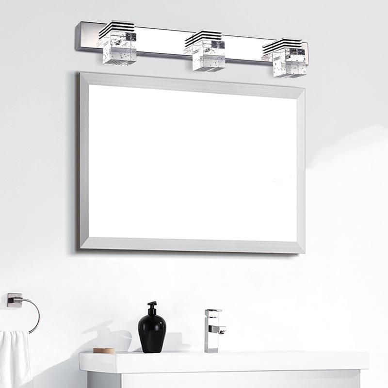 Nordic Modern LED Mirror Front Light Simple Bathroom Light K9 Crystal Light (WH-MR-16)