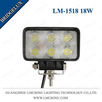 4.3 Inch Bridgelux 6PCS*3W LED Work Driving Lights Auto LED Light Work 18W