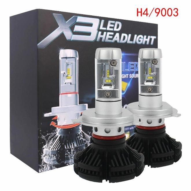 Luces LED H1 H3 H4 H7 H11 880 9005 X3 Series 50W High Power LED Headlight 6000lm Bombillos LED Bulb