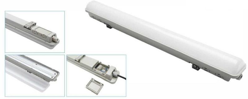 IP65 LED Water-Proof Light Tri Proof Light 0.6m 1.2m 1.5m Flood Light Vapor Tight Light Waterproof Lighting Fixtures