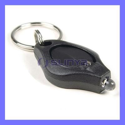 White Purple UV Highlight Smallest Mini Car Key LED Keychain Light Flashlight