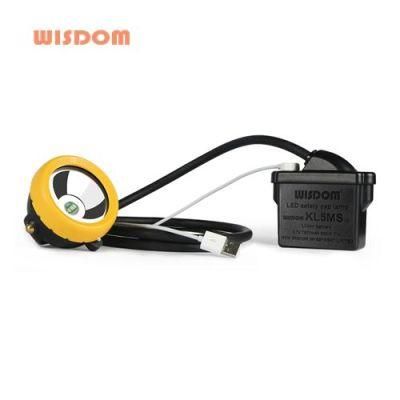 Wisdom Kl5ms Miner&prime; S Corded Headlamp, 23000lux LED Cap Lamp