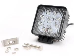 Factory Price 12V 24V 4&quot; 27W Square Auto Lamp Fog Light Work Light for off Road ATV Tractor 27W LED Work Light