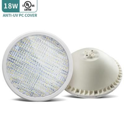 ABS Anti-UV Material 18W 12V 2 Screws Terminal Waterproof IP68 LED Pool Light