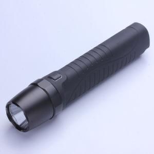 IP68 Waterproof Glass Flashlight LED Torch with Rechargeable Battery 5W D46.5*L212.8mm