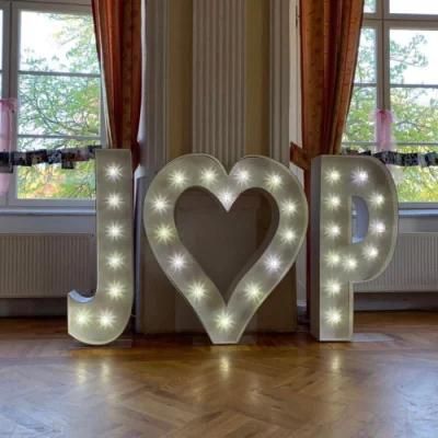 Custom Free Standing Giant Love Letter 3D Marquee Letter Sign for Wedding Signage