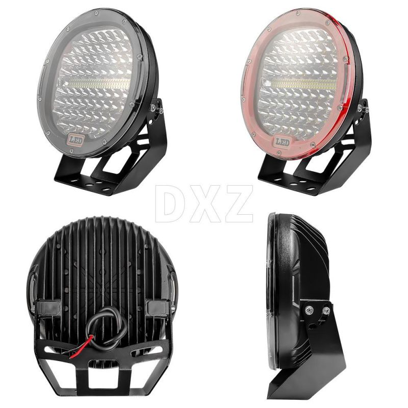 Dxz Wholesale High Power Bumper Car Spotlight Round LED Driving Truck off-Road 9" Inch Car LED Spotlight 128LED 384W