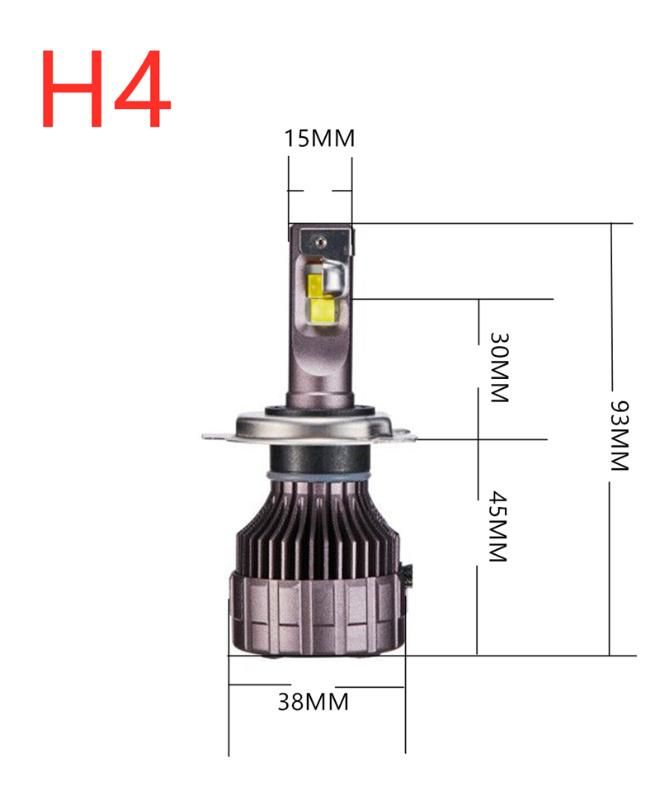 Wholesale Kit Luces LED Super Bright Bombillo Luz LED High Match Rate Kit Lampada Farol Focos LED CREE Turboled Car LED Headlight