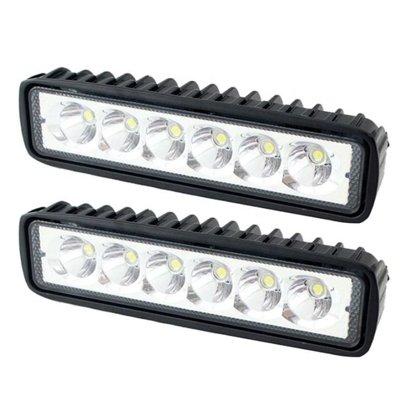 18W 6 Inch LED Auto Daylight Lamps Spotlight for Car ATV Vehicles 12V LED Work Light Bar