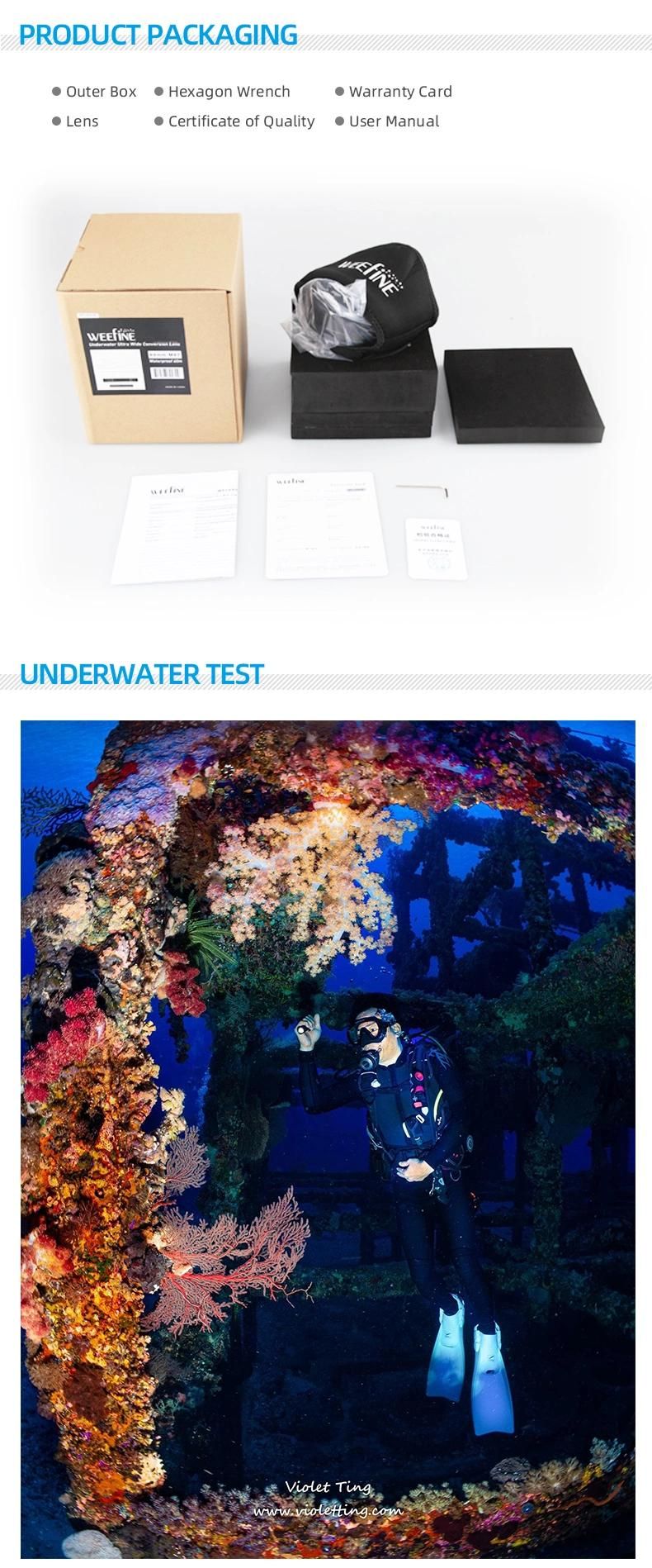 Weefine Wfl11 M52 Underwater Wide Angle Lens for Shooting Underwater Macro Photography