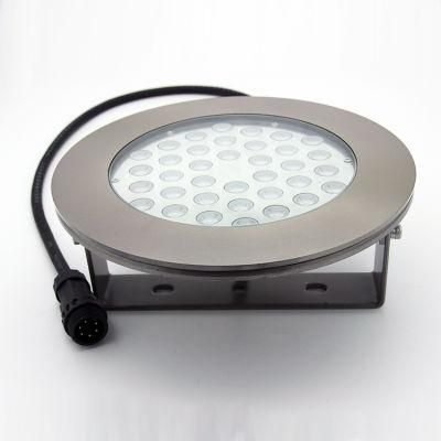 Stainless Steel DMX512 RGB/RGBW 36W/18W DC12V/24V Waterproof IP68 LED Underwater Spot Light