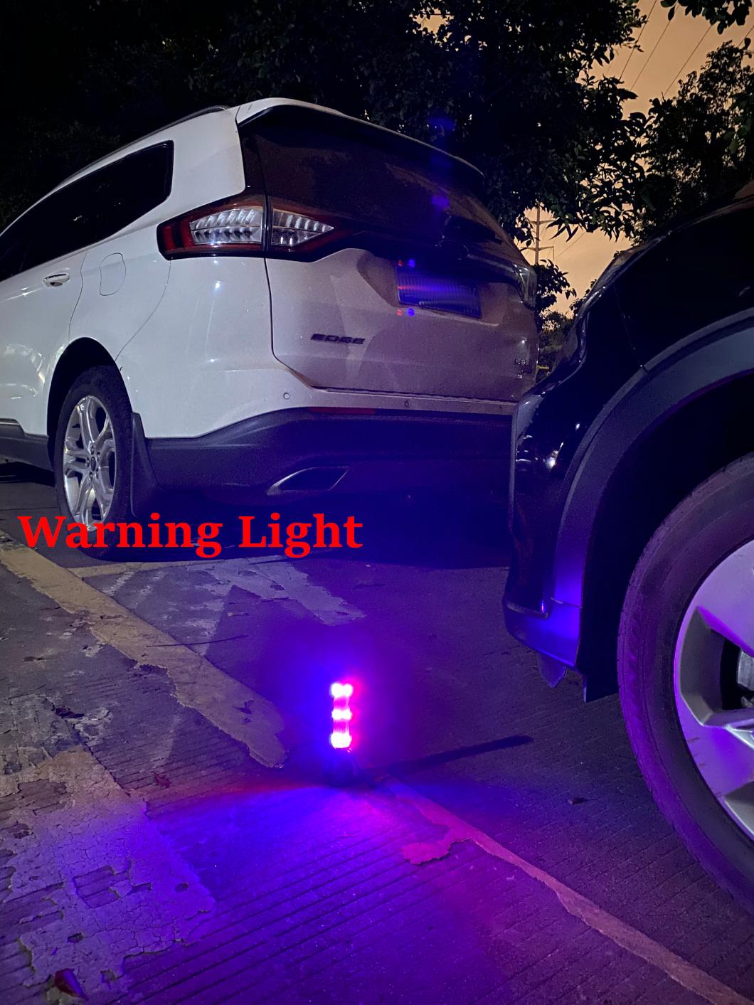 Rechargeable Multi-Function LED Emergency Warning Work Fire Flashlight, with Safety Hammer Belt Cutter and Magnet