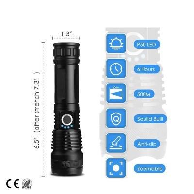 Color Box /OEM 28*45*155mm Zhejiang of China Rechargeable LED Flashlight