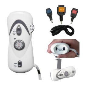 Hand Crank 3 LED Flashlight with Full Band FM Radio Emergency Alarm Earthquake Flashlight Torch