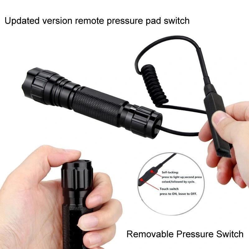 Green LED Aluminum Alloy Home Outdoor Camping Hunting Tactical Flashlight