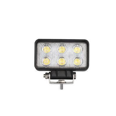 Low Cost Epistar 4.5&quot; 18W Spot/Flood Rectangle LED Work Light for Tractor Offroad Forklift