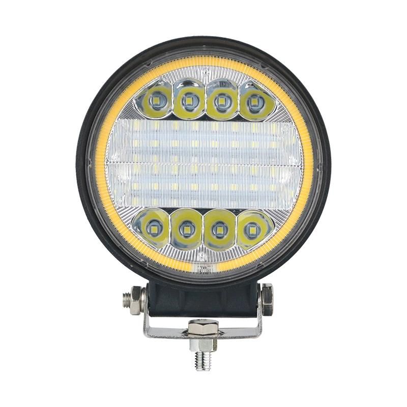 with Angel Eye Auto LED Lights 114W Jeep HID Work Lamps