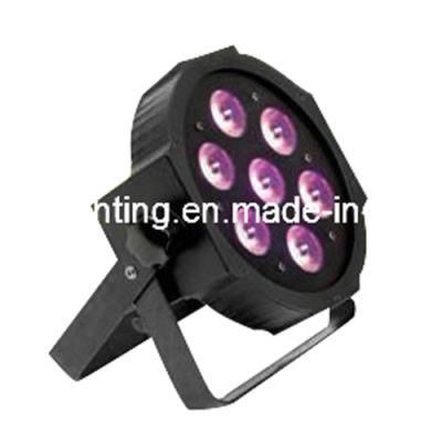 7*3W RGB 3in1 Tricolor LED Plat PAR Light (Plastics)