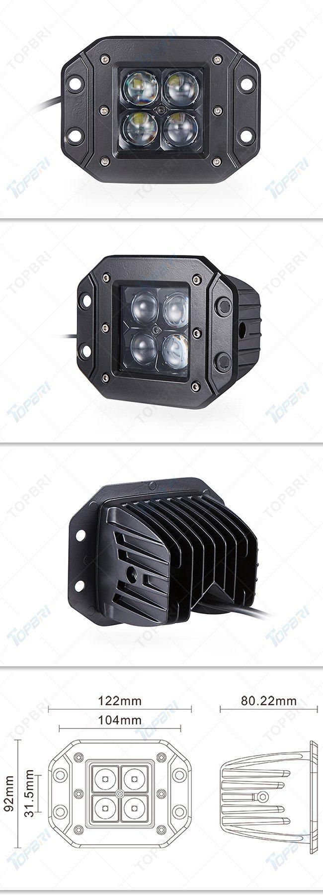 4D Lense LED Motorcycle Car Lamp 20W LED Work Auto Lights