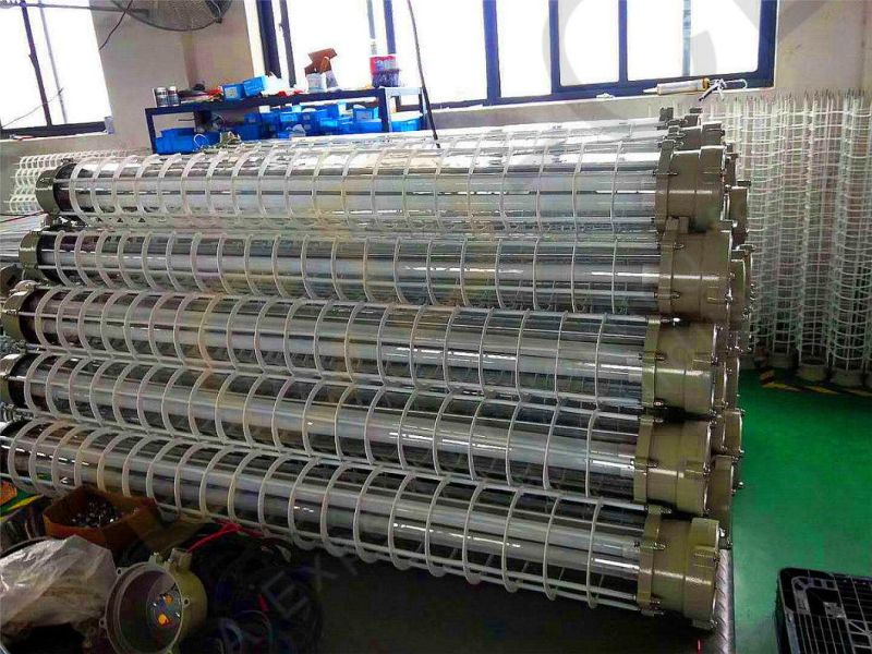 Ex Fluorescent Batten for Class Iia, Iib, Iic of Explosive Gas Atmospheres with Water Proof IP65 for Temperature Group T1 T2 T3 T4 T5 T6 Environment Operation