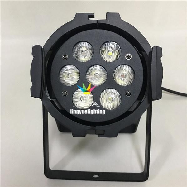 Ce RoHS Stage RGBW Flat Mini 7*15W LED PAR Light