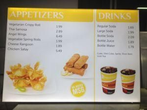 Light Box Aluminum Extrusions LED Menu Light Box Board 2800