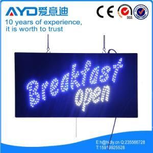 Hidly Rectangle The America Breakfast LED Sign