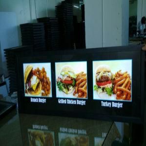 Menu Board Display for LED Light Box Advertising with Illuminated Menu Board