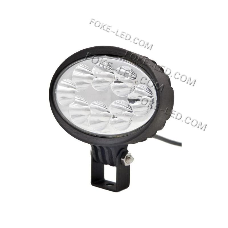 E-MARK Approved 5.5 Inch 24W Oval Agricultural LED Work Light